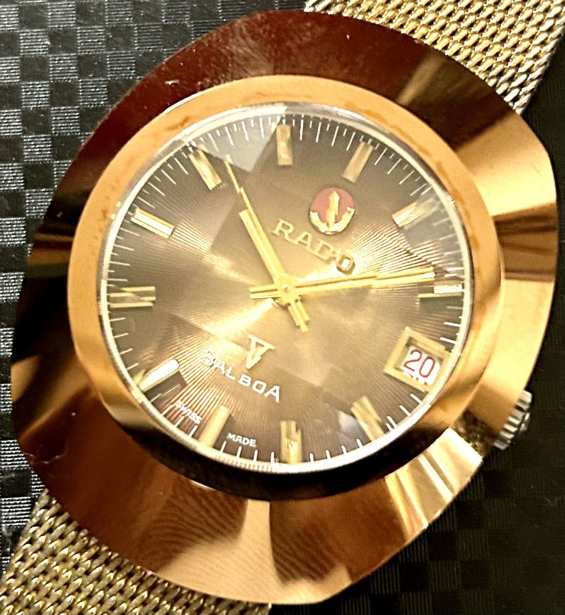 ラドー バルボア RADO ゴールド Yahoo!オークション - メンズ 腕時計