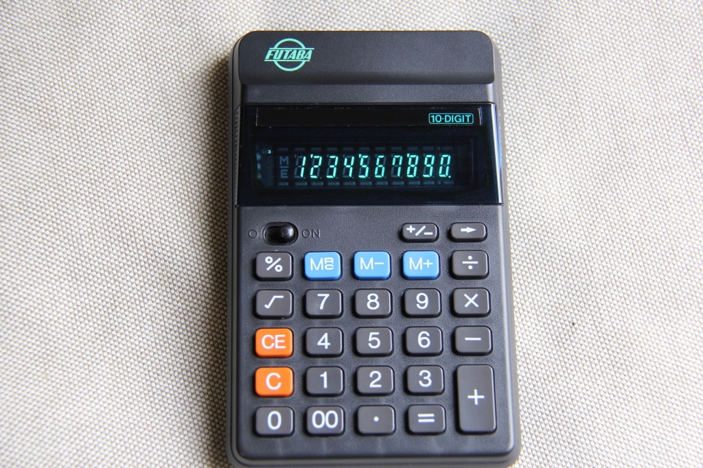 SHARP COMPET 12 電卓 昭和レトロ VFD(蛍光表示管)使用 【公式通販】