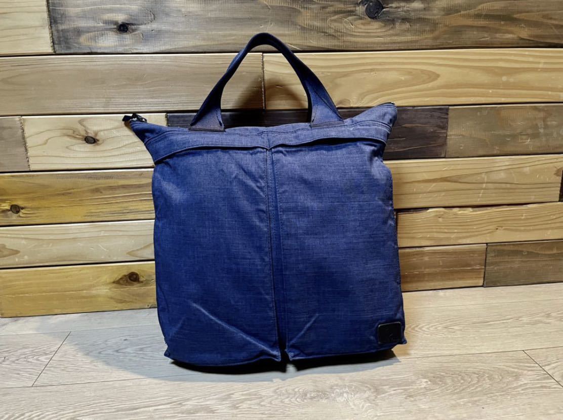 100%新品，定番 PORTER&times;LOWERCASE ヘルメットバッグ 2way バックパック リュック ネイビー 革パッチ吉田かばん 定価3万弱(リュックサック、デイパック)｜売買されたオークション情報、yahooの商品情報をアー かばん、バッグ