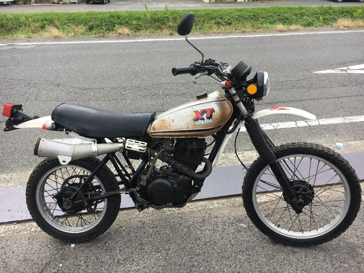 ヤマハ XT250 3Y5 実働 書類付き 吹け上がり良好 ヴィンテージ オフ