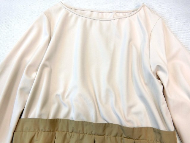 ワンピース 組曲 ジャージコンビタフタドッキング | L 美品 大きいサイズ 0 KUMIKYOKU NAVYジャージーコンビプリーツ &frasl; 自由区 組曲(KUMIKYOKU) 23区 ニットワンピース マルイ
