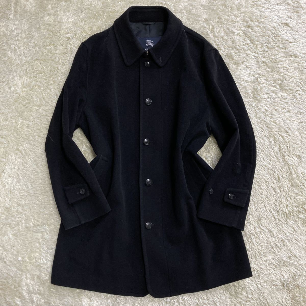 希少XL相当 バーバリー カシミヤロングコート ハニーベージュ ベルト