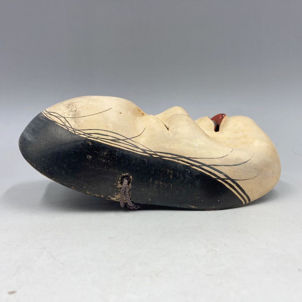 能面 小面 [URA]飯沼修閑 作⁄木彫能面⁄小面⁄共箱⁄11-8-57(検)骨董⁄舞楽