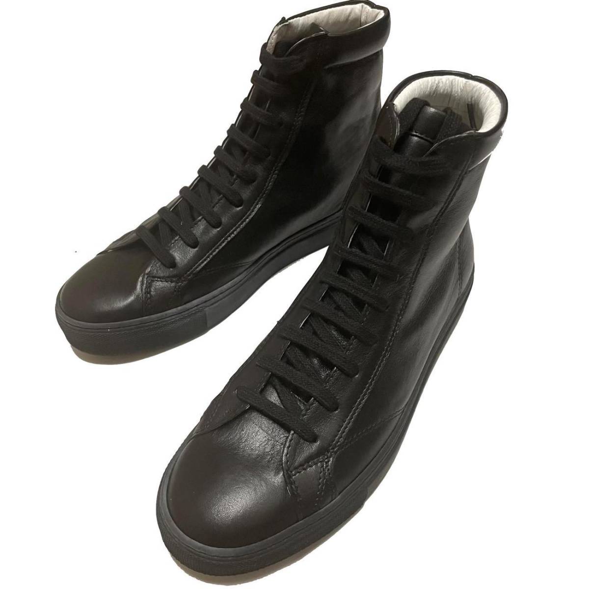 新品 Amb エーエムビー 1000 KIPSレザー ハイカットスニーカー 定価24，200円 41[26.0~26.5cm] Ambassadors by Verginia メンズ 革靴 ブーツ KIPS Amb 1000ZIP （エーエムビー） ⁄ zipの通販