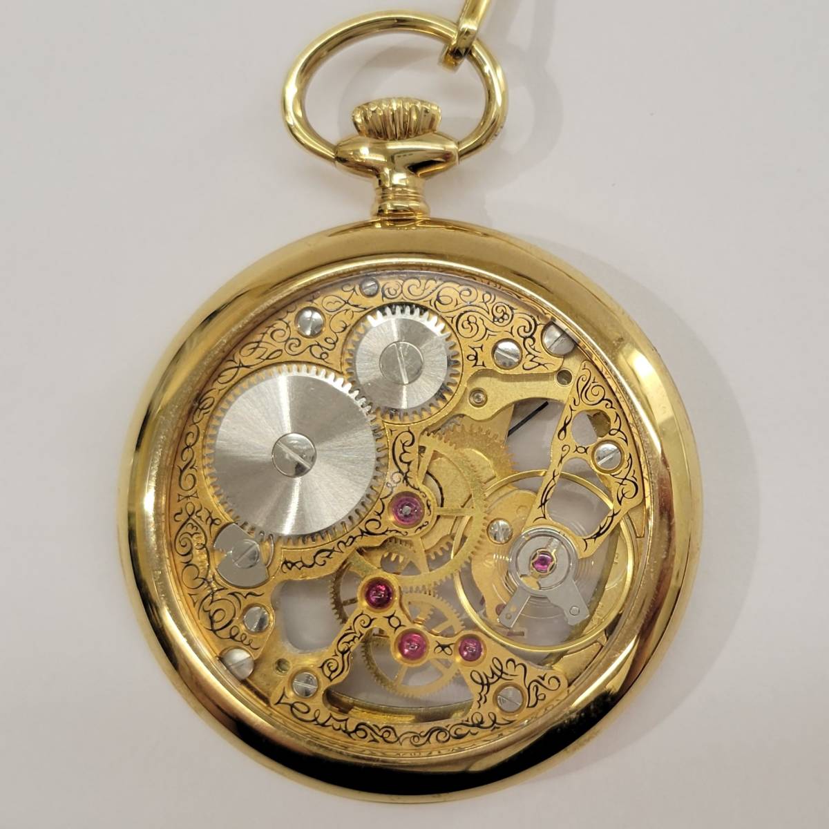 11137】JAQUETGIRARD ジャックジェラルド 懐中時計 17JEWELS INCABLOC 
