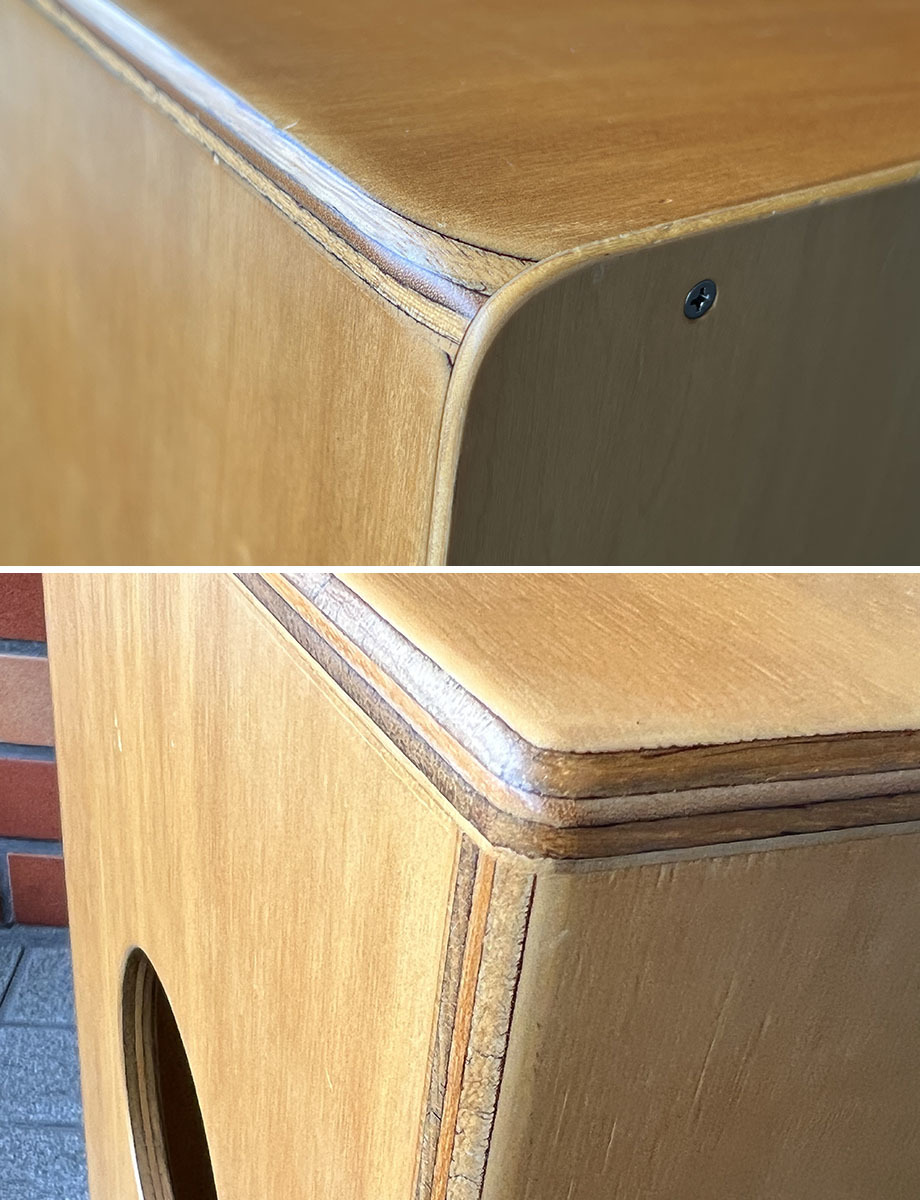 ハンドメイドカホン　ワイヤー式 ○ ブランド不明 カホン HANDMADE？ Cajon 自作？ ワイヤータイプ