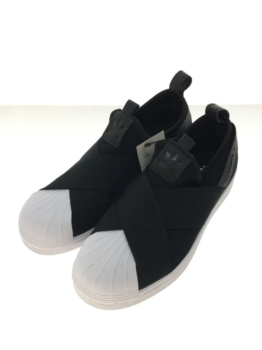 adidas◆ローカットスニーカー/22.5cm/BLK