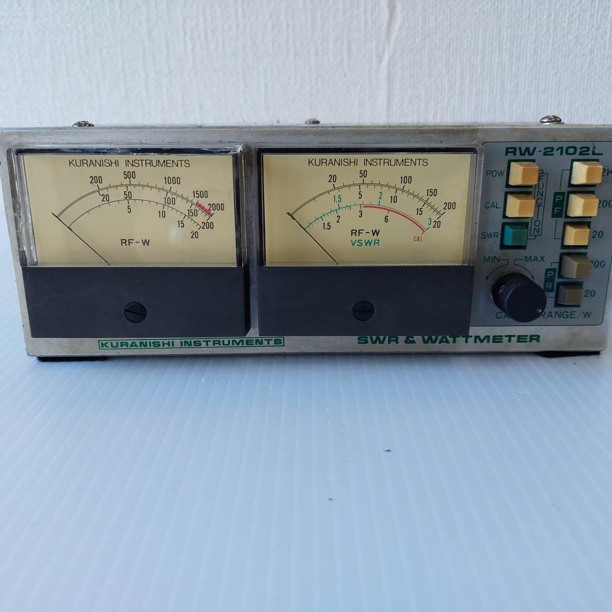 クラニシ製 SWR/パワー計 RW-2102L 1.9 60Mhz 品 ジャンク NASA