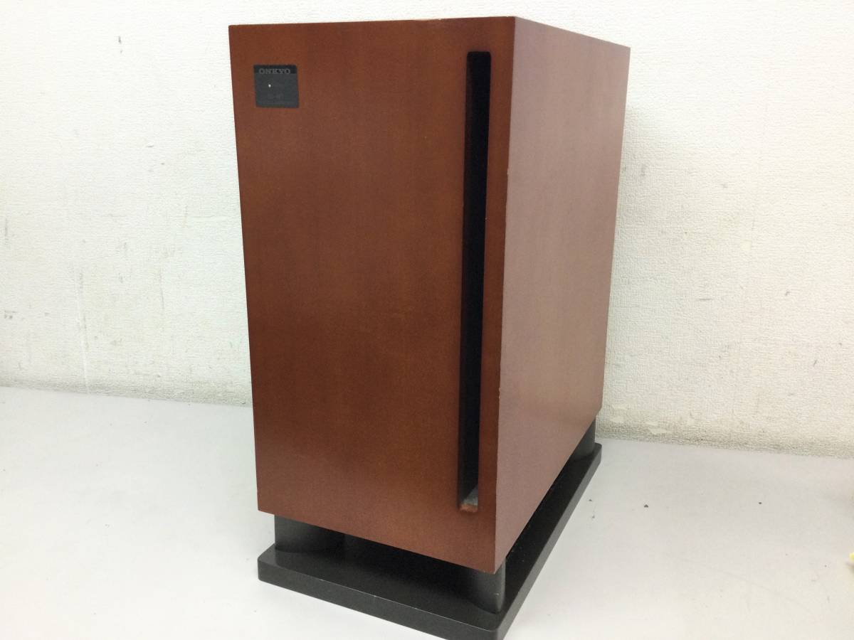 ⭐️ ONKYO アンプ内蔵サブウーファー SL-407 動作確認済み　大迫力 ONKYO オンキョー SL-407 アンプ内蔵 サブウーファー 音響機器 ONKYO