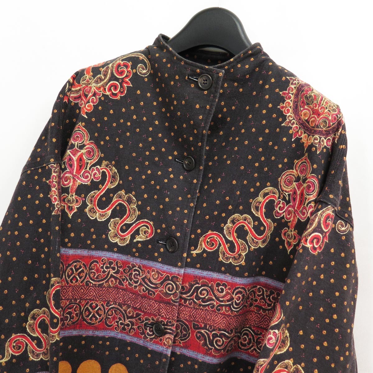 2001 ISSEY MIYAKE HOKOKAI BATIK DOT OVERSIZED JACKET ARCHIVE 