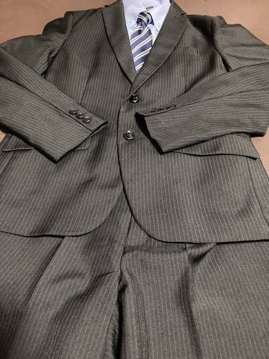 美品cathrine cottage黒ストライプスーツ4点セット サイズ160(160  