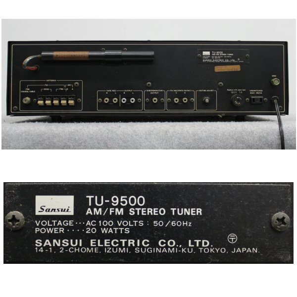 ジャンク＞SANSUI FM/AMチューナー TU-9500 TU-9500 SANSUI Sansui