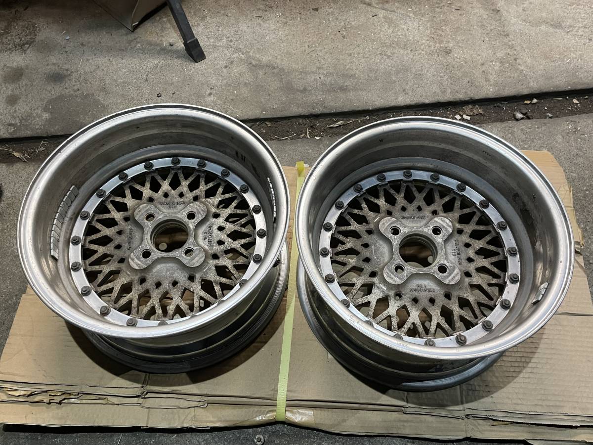 SSRフォーミュラメッシュ 15×7.5J -8 Aタイプ PCD100-4H ホイール2本 