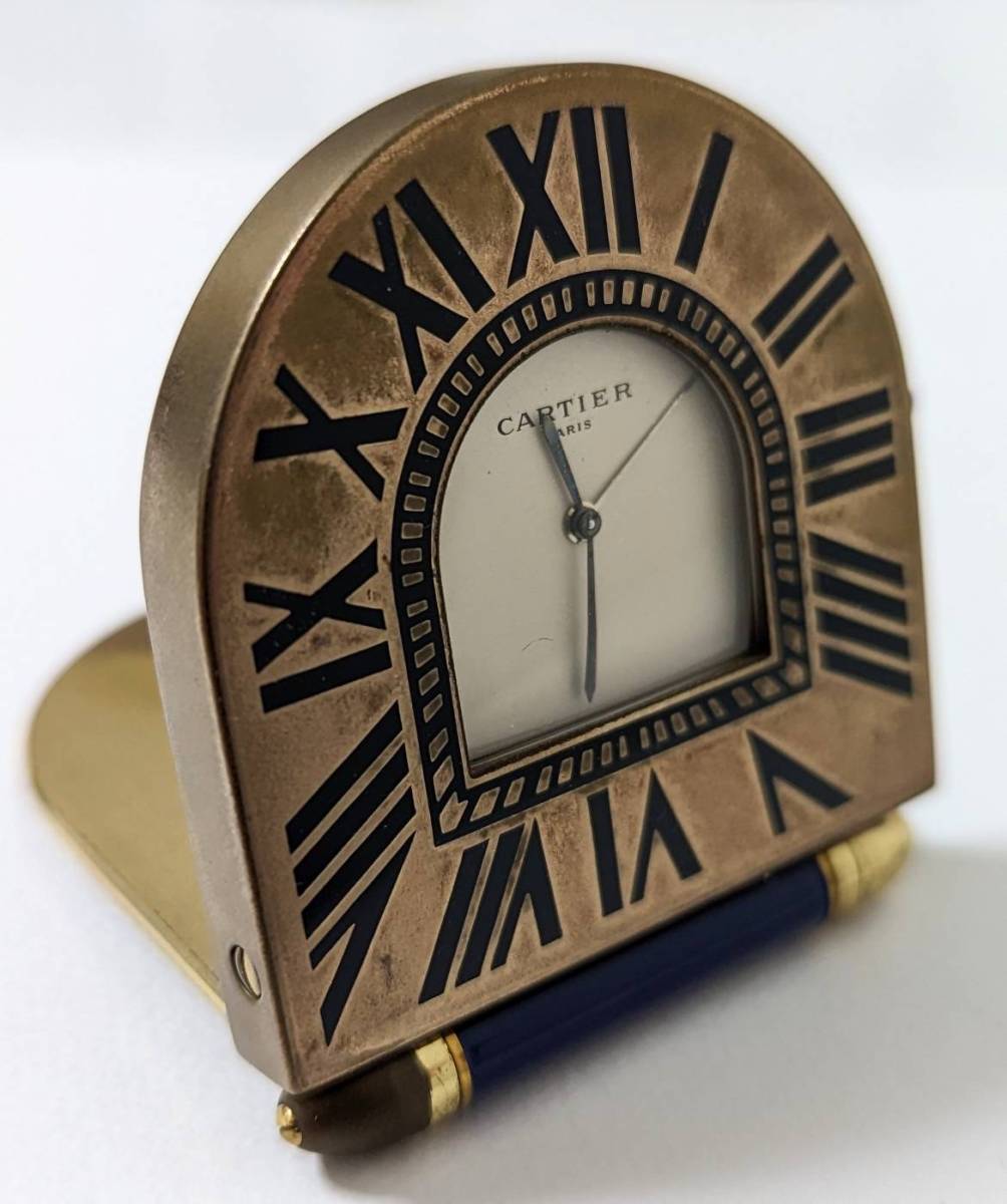 CARTIER カルティエ トリニティ トラベルクロック 置時計 クォーツ