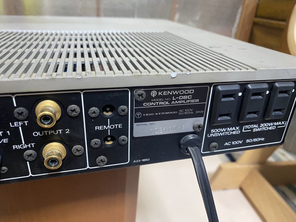 KENWOOD プリアンプ L-08C 本体のみ ジャンク品 KENWOOD L-08C