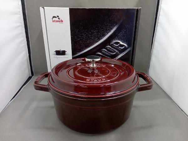 ストウブ ラウンド ココット 鋳物ホーロー鍋| ストウブ(STAUB 鍋 22cm