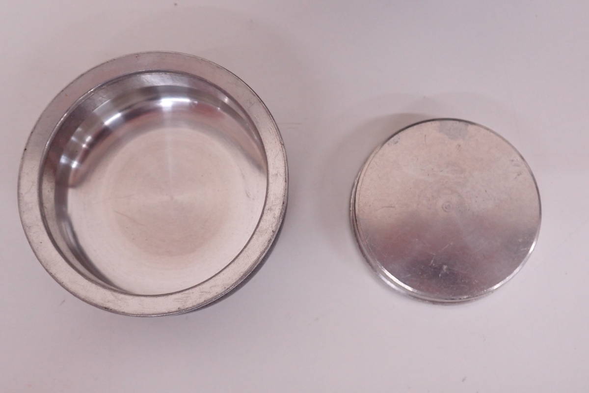 茶道具 茶入 茶壷 茶壺 上錫 煎茶道具 錫半 茶筒 本錫製 老松