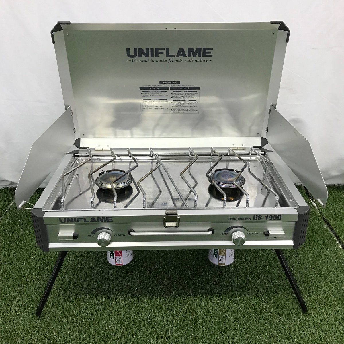 UNIFLAME US-1900 ツインバーナー 収納袋付き ツーバーナー アウトドア 