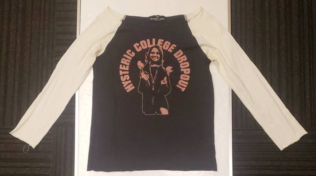  ヒステリックグラマー Hystric College Dropout Tシャツ(長袖シャツ)｜売買されたオークション情報、yahooの商品情報をアーカイブ公開 - オークファン 女性用