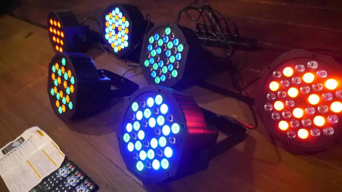 LED PAR ライト 【舞台照明】 DMX / RGB / リモートコントローラー対応 