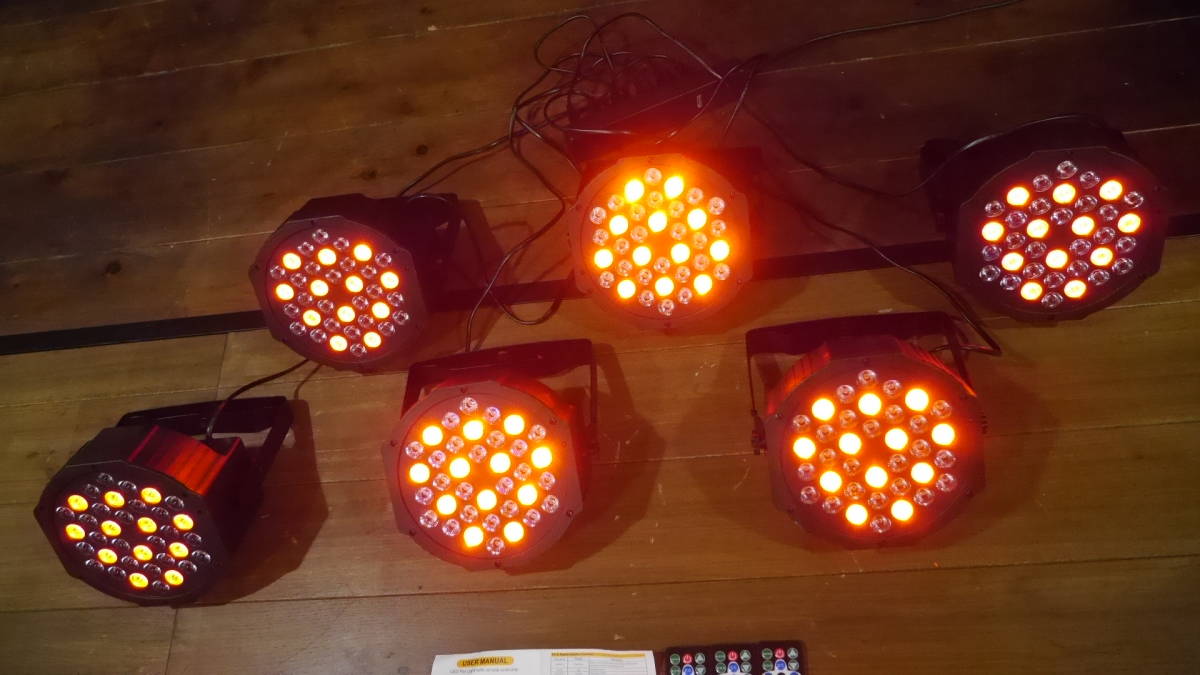 LED PAR ライト 【舞台照明】 DMX / RGB / リモートコントローラー対応 