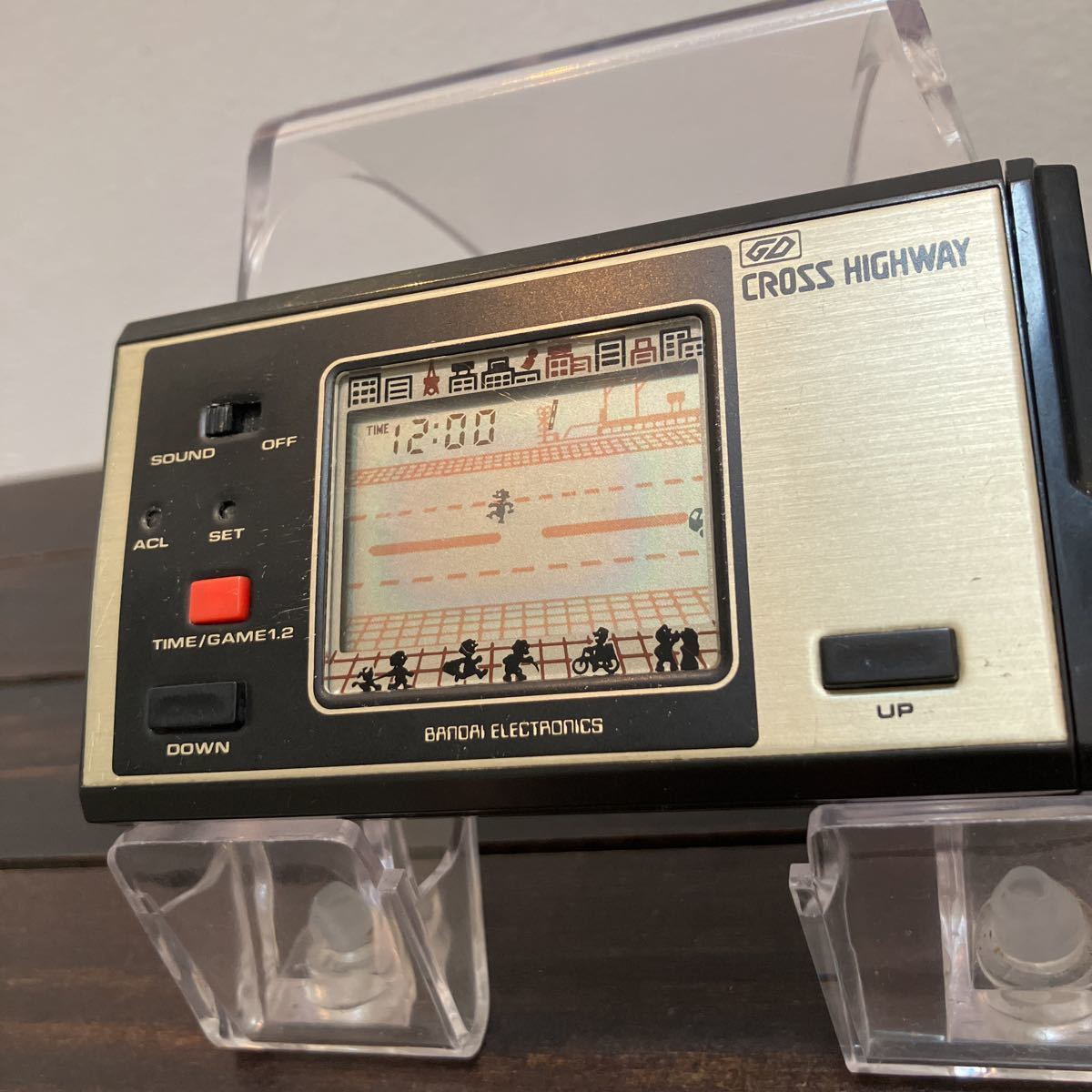 ゲームウォッチ クロスハイウェイ CROSS HIGHWAY バンダイ 中古 AR_