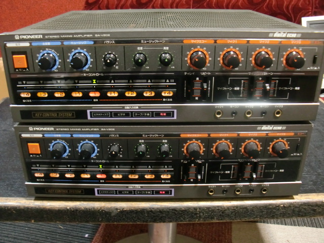 パイオニア カラオケアンプ SA-V20Ⅱ 2台セット 中古品 パイオニア SA