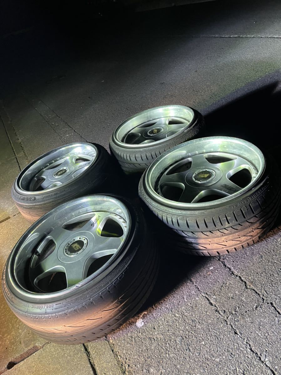 SSR ケーニッヒ 18インチ タイヤ付き 9.5j 10j 4本セット 当時 