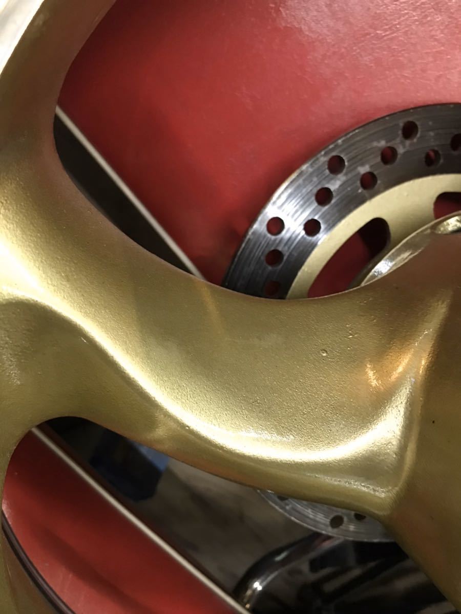 kawasaki バリオス 前後ホイール ディスクローター タイヤセット 鏡面