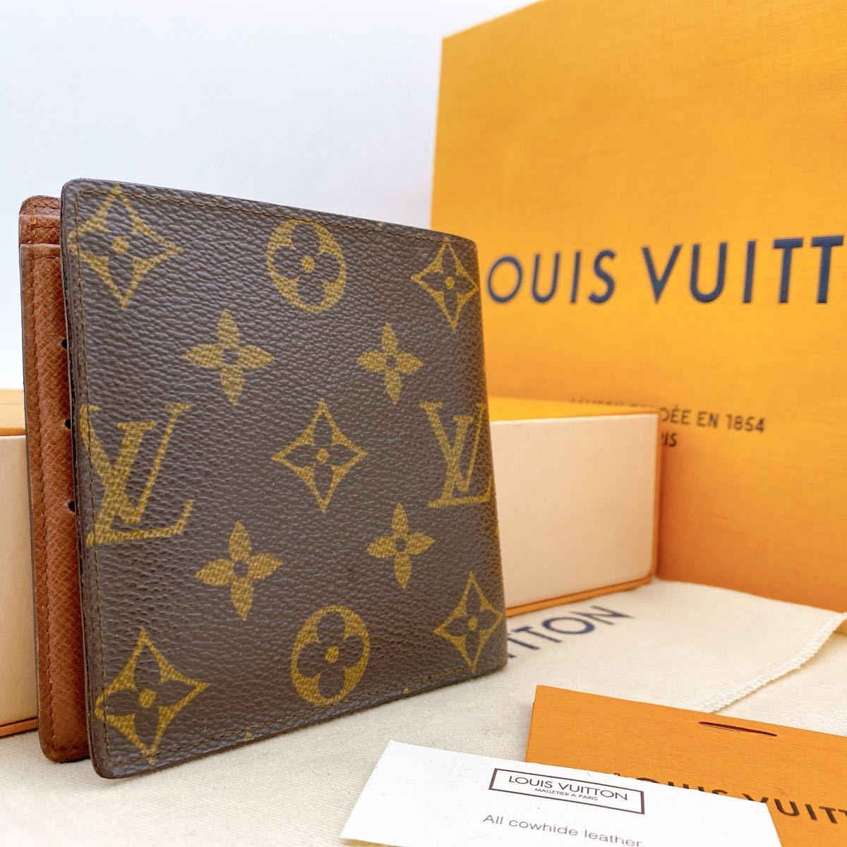 A942【美品】LOUIS VUITTON ルイヴィトン モノグラム ポルトフォイユ 