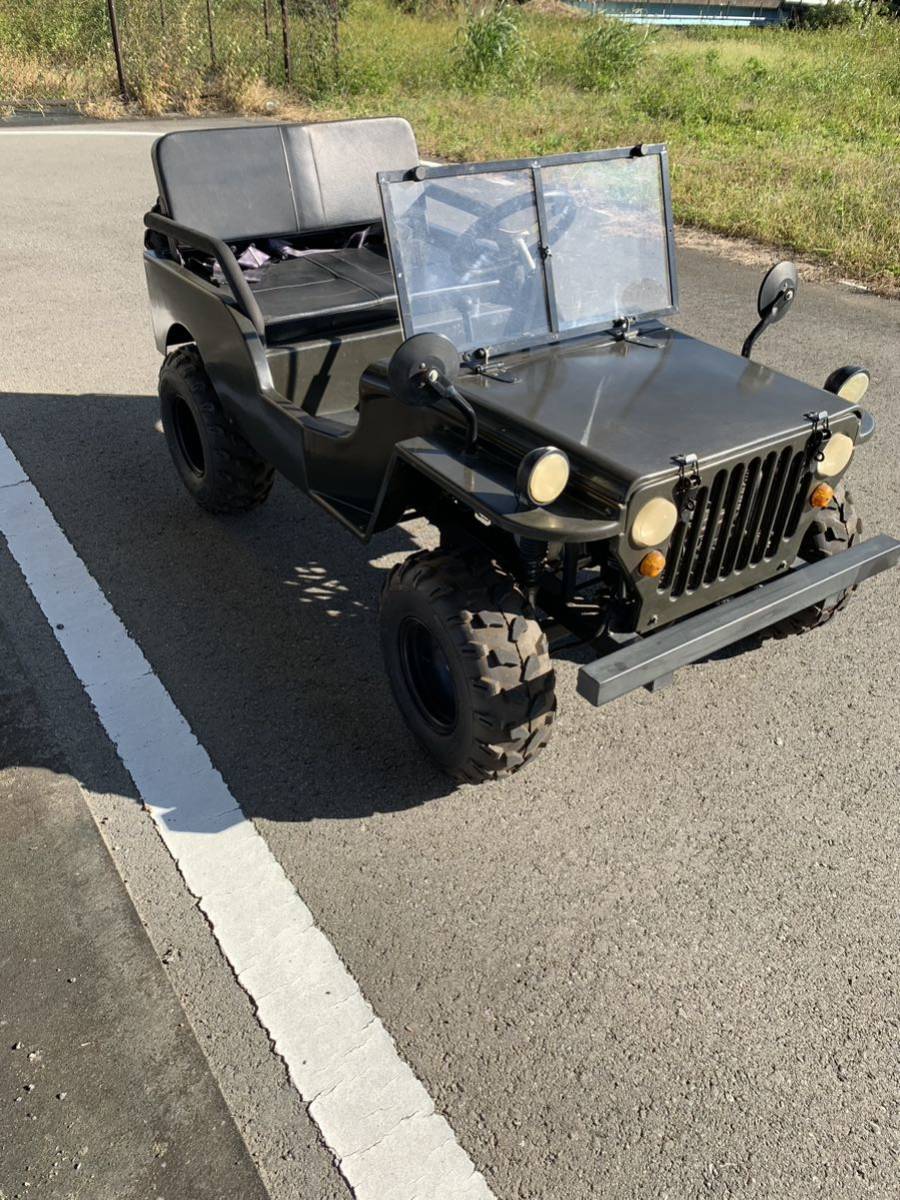 ミニジープ 実働 50cc 原付 Mini-car-registrable, one-passenger jeep 