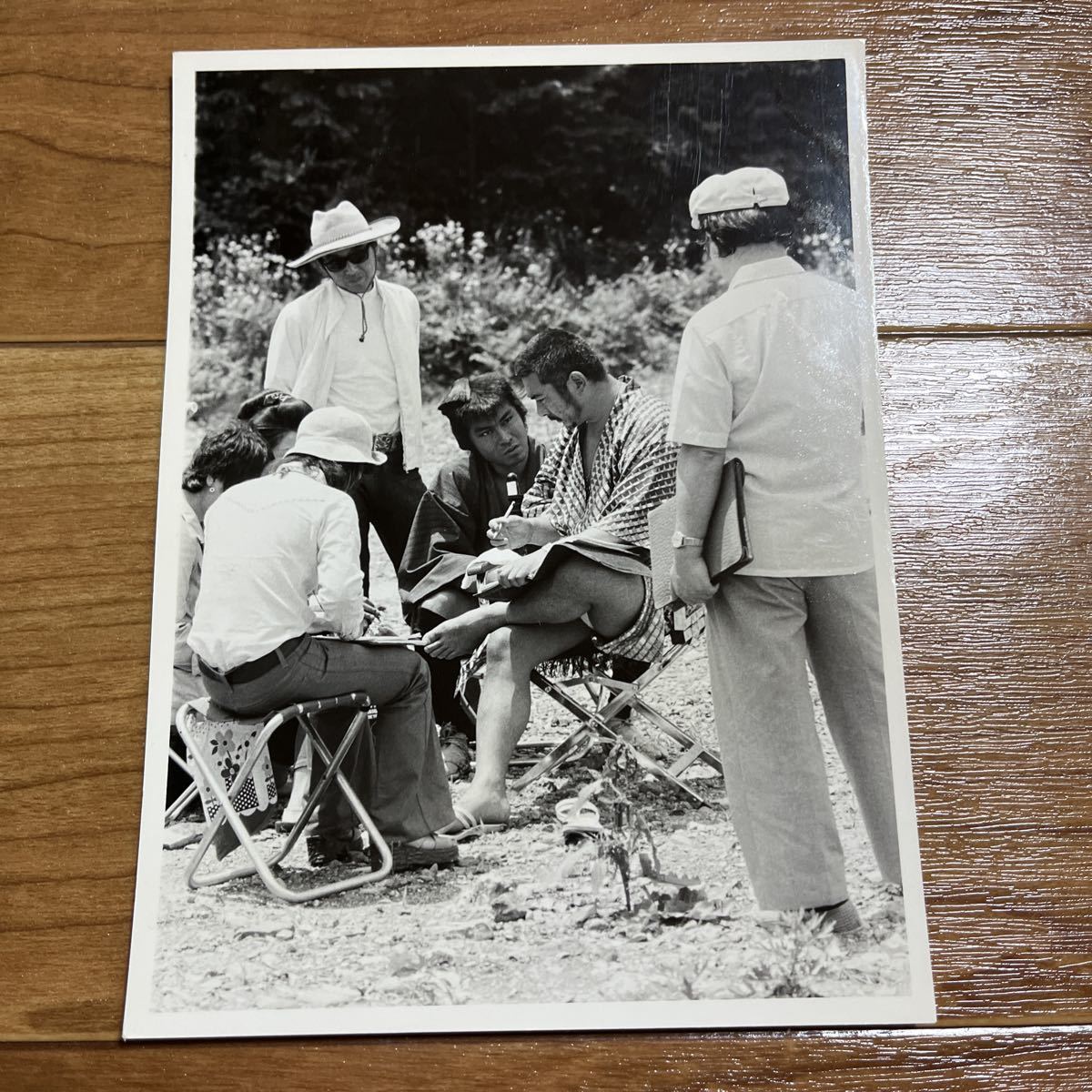 勝新太郎！写真！-「座頭市」撮影現場-6点 11.3×15.6cm