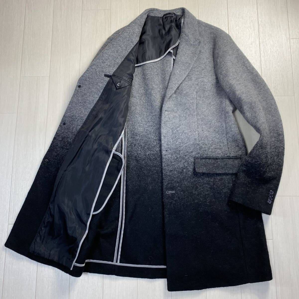 正規品，新作 アルマーニ/ARMANI EXCHANGE グラデーション メランジウール 厚手 ツイードコート ジャケット スーツ メンズ アウター L XL グレー(コート)｜売買されたオークション情報、yahooの商品情報をアーカ 男性用