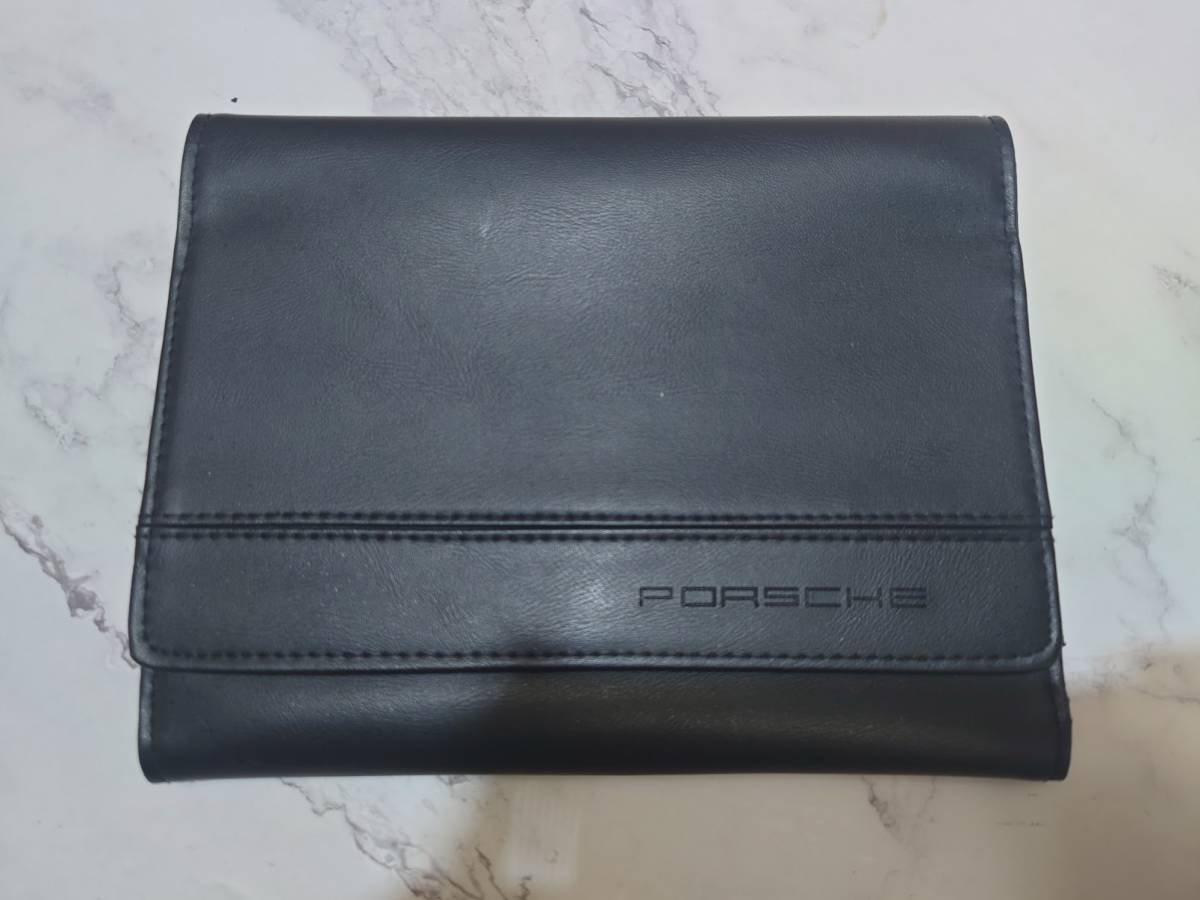 純正 ポルシェ PORSCHE 車検証入れ 正規 車検証ケース 取説 現行