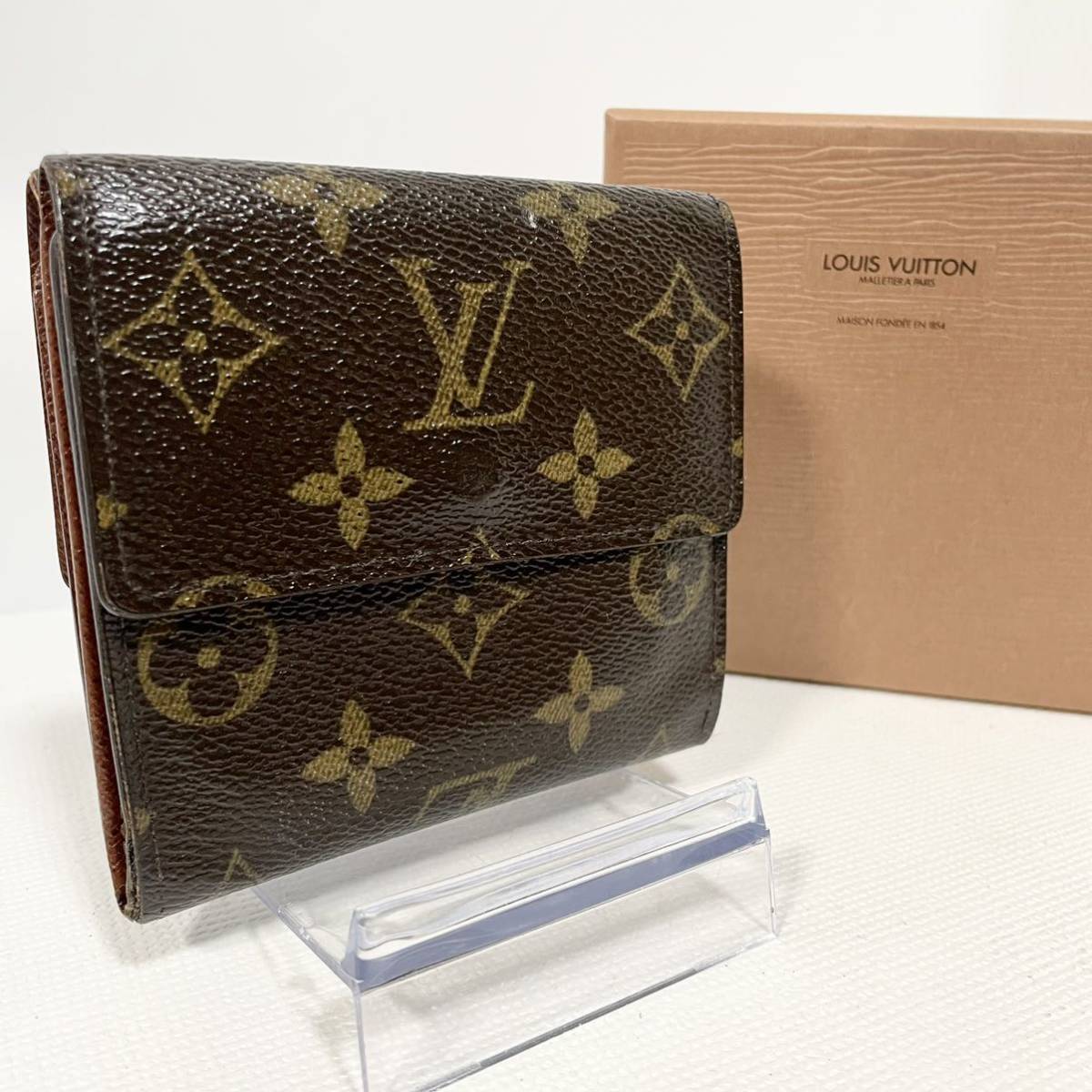 ☆1円〜☆LOUIS VUITTON ルイヴィトン モノグラム ポルトモネビエカルトクレディ 二つ折り財布 M61652 メンズ レディース Wホック