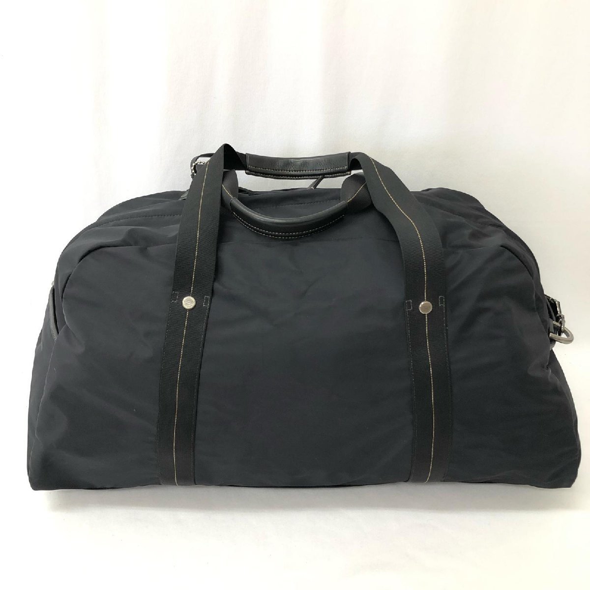 良品COACH コーチ ナイロン×レザー ボストンバッグ 大容量 旅行