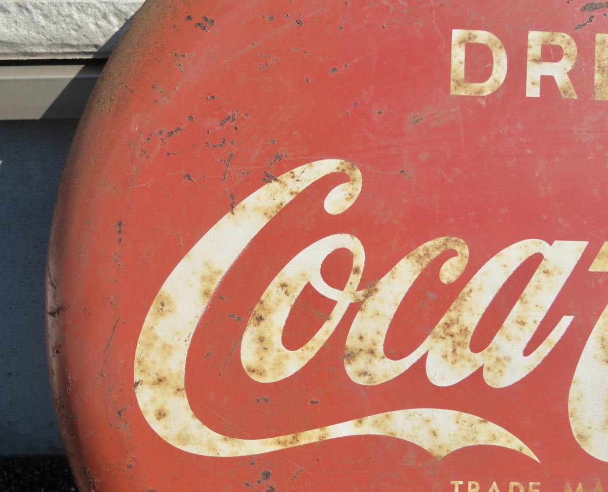 希少な当時物 珍品【コカコーラ Coca-Cola ビンテージ 丸型
