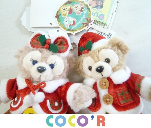 ダッフィーシェリーメイ ぬいば クリスマス クリスマスの仕様の衣装を