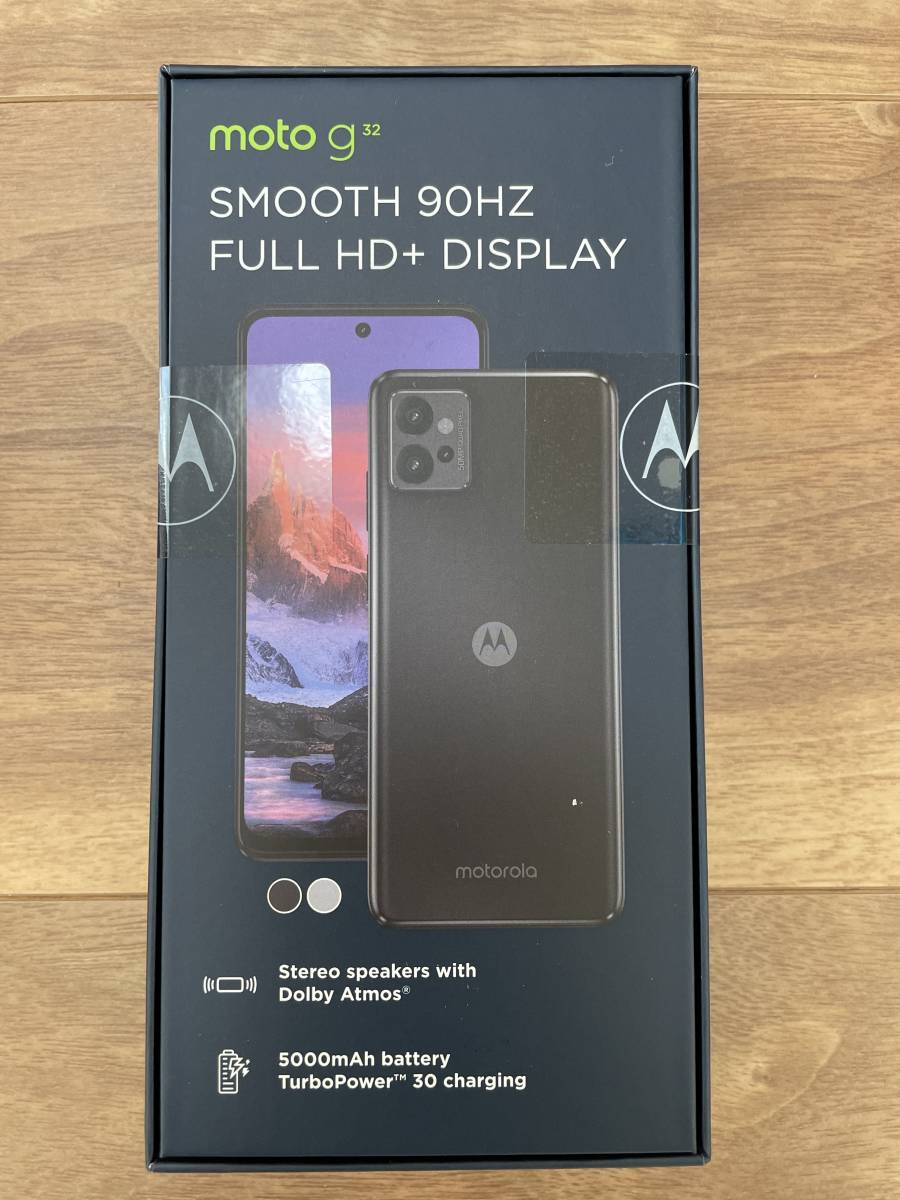 新品 未開封 moto g32 ミネラルグレイ シムフリー 新品未開封