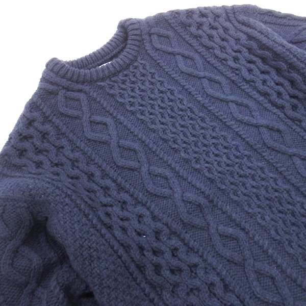 未使用同様品 21aw Spot visvim AMPLUS CREW KNIT L/S NAVY 2 