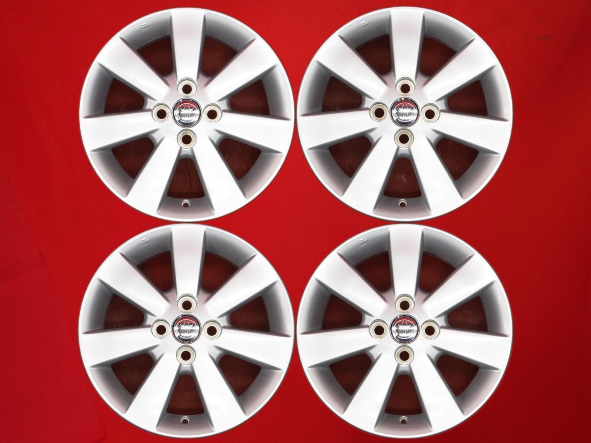 ②トヨタ純正 夏 185/55R15 ラウム パッソ bB PCD100/+45 TOYOTA トヨタ ラウム 純正 ホイール 4本 5.5J-15 PCD100 4穴 +39 ハブ