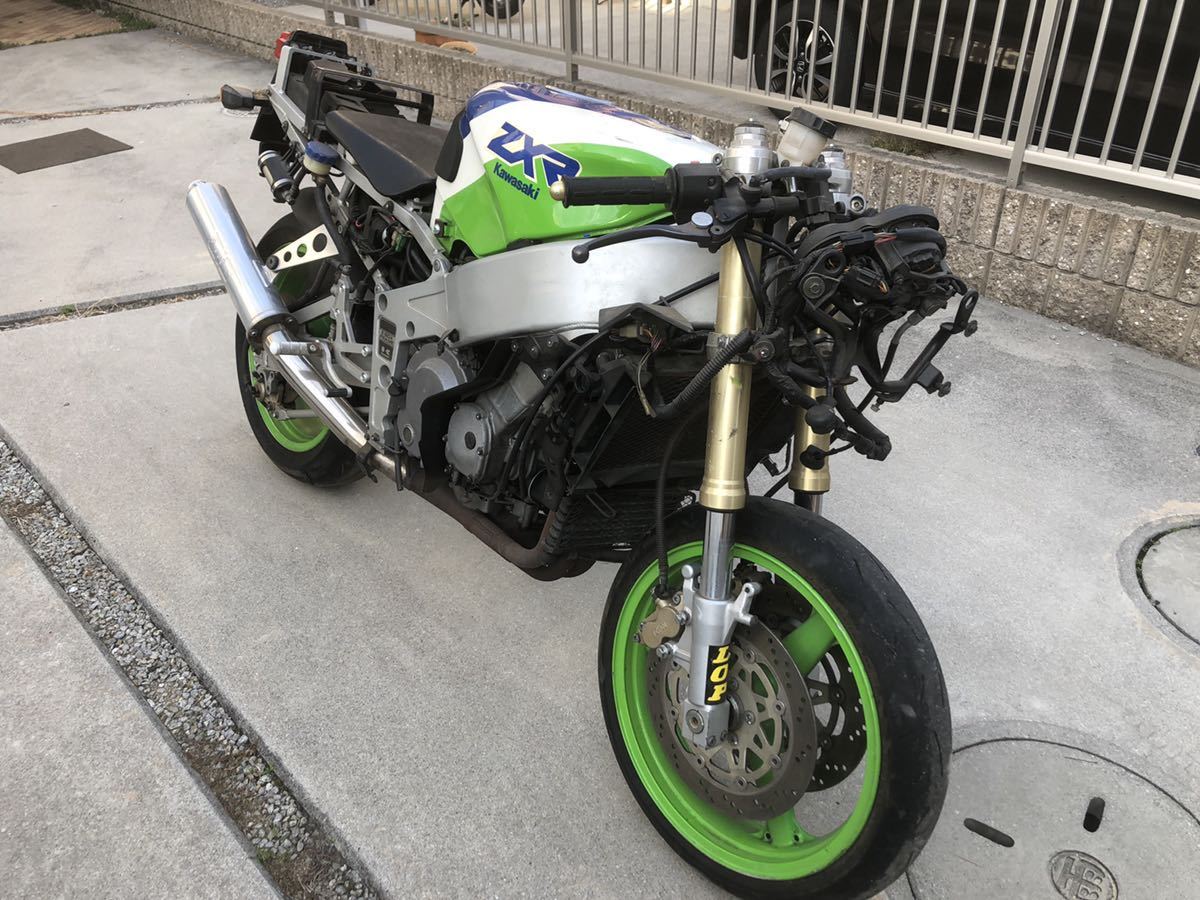 1円スタート】【希少 書類あり】1989 ZXR400R (SP) 事故車 ジャンク