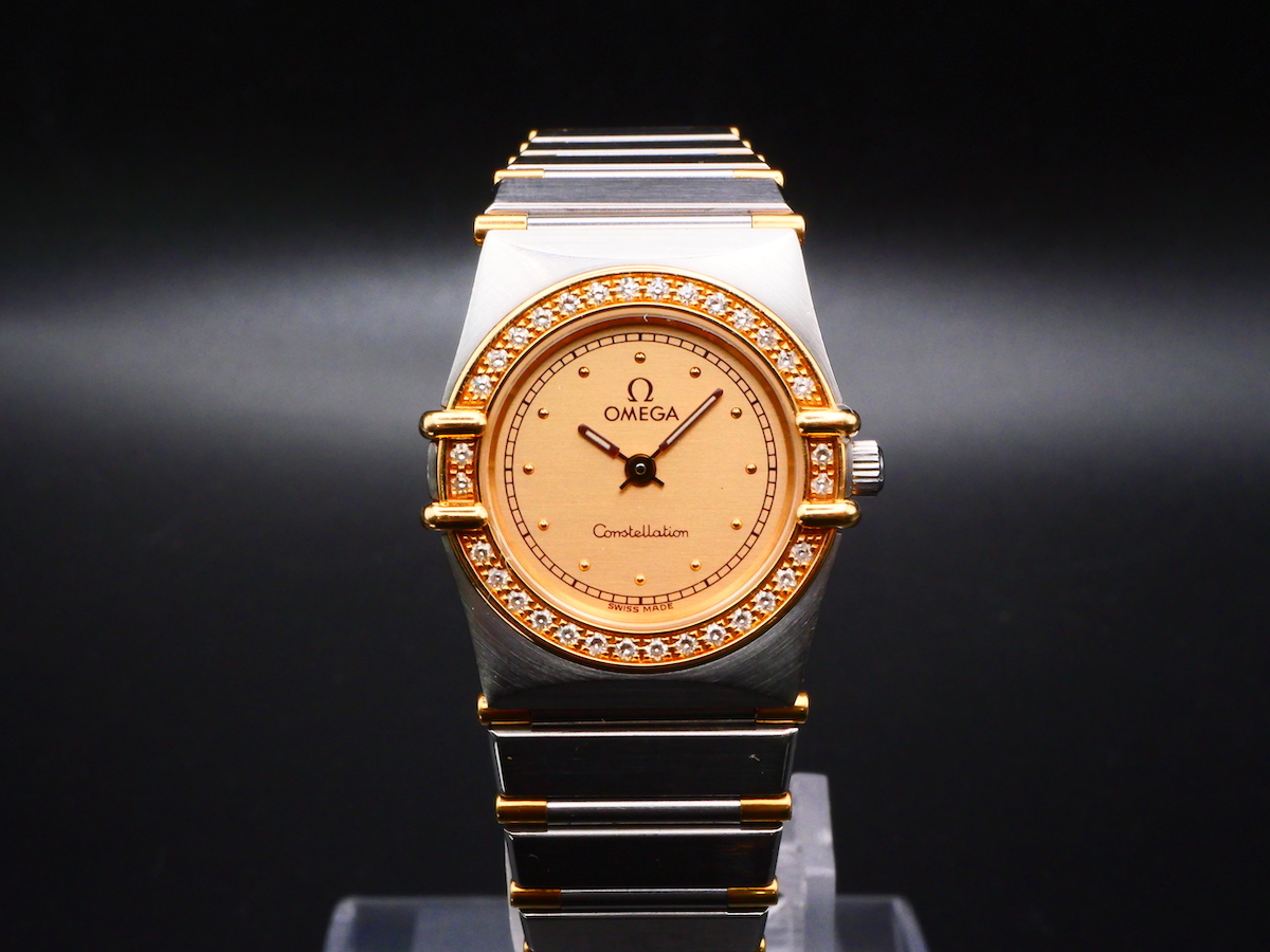 稼働品 OMEGA CONSTELLATION Ref 895.1080.1 SS/YG オメガ レディース 