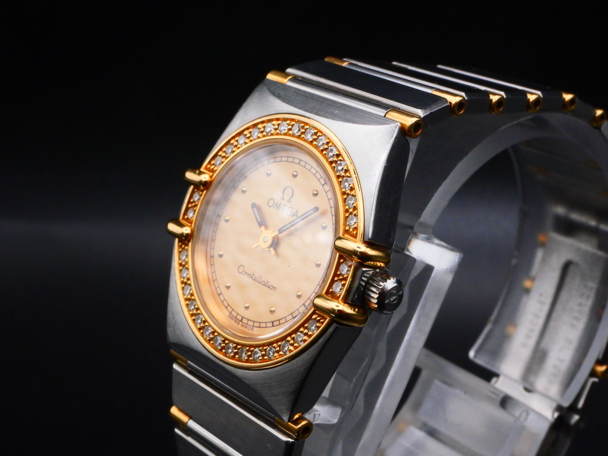 稼働品 OMEGA CONSTELLATION Ref 895.1080.1 SS/YG オメガ レディース 