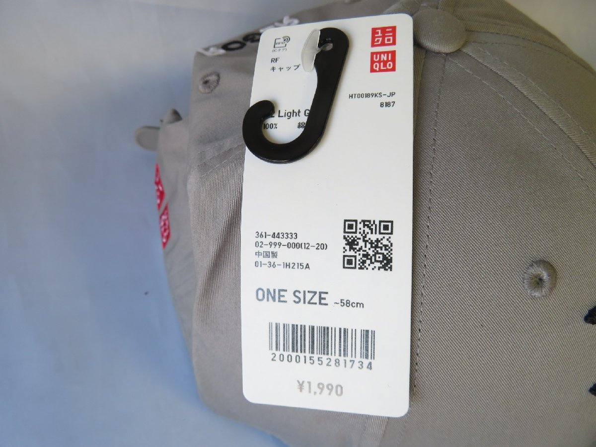 新品未使用品☆ユニクロ UNIQLO ロジャー・フェデラー RF キャップ 