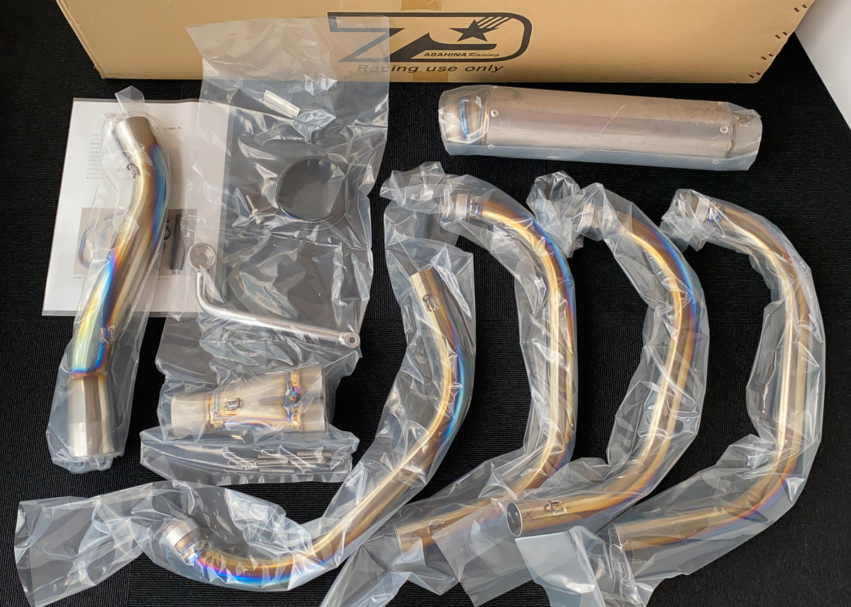 ASAHINA Racing ZRX400 フルチタン フルエキゾースト GP Formula 