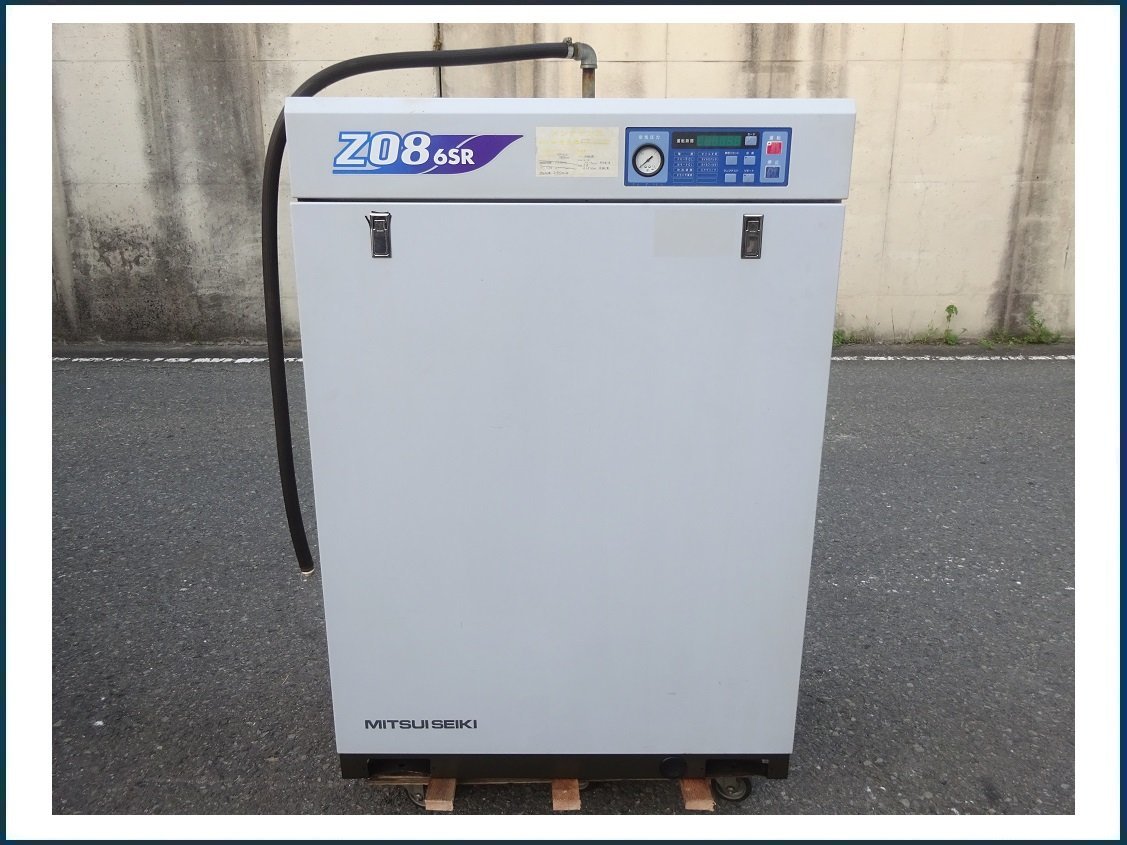 三井精機 スクリュー コンプレッサー Z086SR 7.5kw/10馬力 ドライヤ