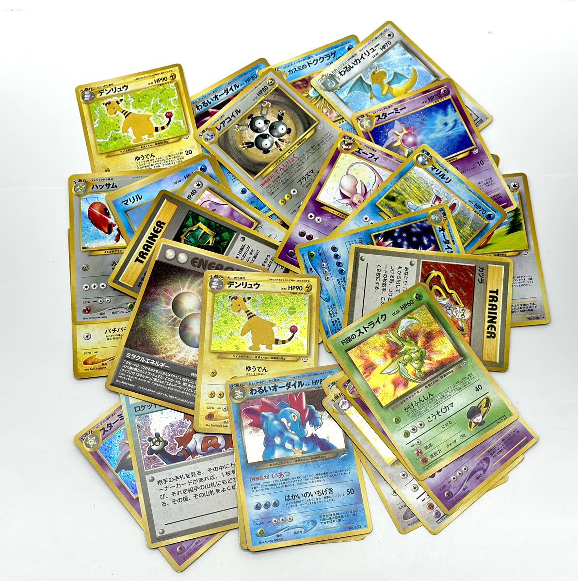 1円〜□ポケモンカード 旧裏面 34枚 まとめ キラ わるいカイリュー