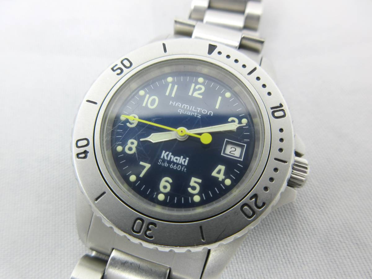 8587B Sub 660ft 31mm HAMILTON khaki Rare Khaki Vintage | eBay 
