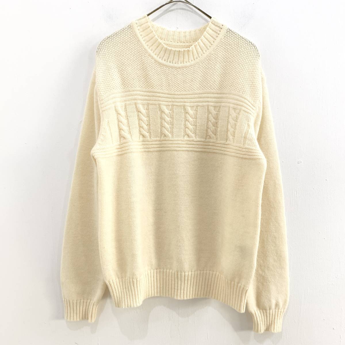 ☆MHL. MARGARET HOWELL マーガレットハウエル ケーブル編みクルー